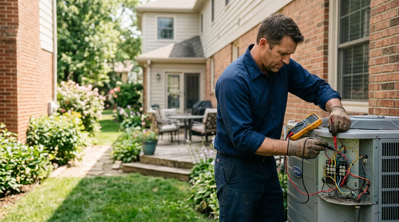 HVAC technician working near Delaplane, VA